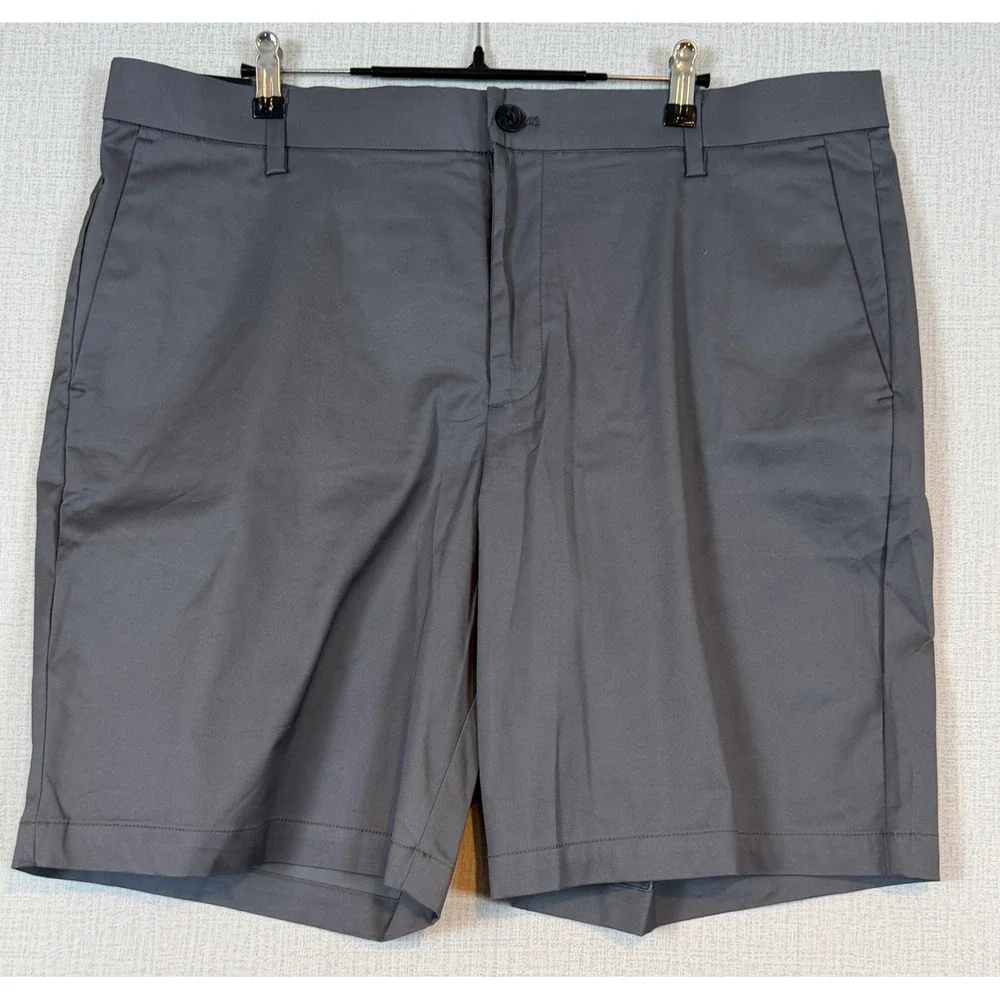 NWT Banana Republic Mens Gray Stretch Chino Shorts Golf Casual Quick Dry Size 38